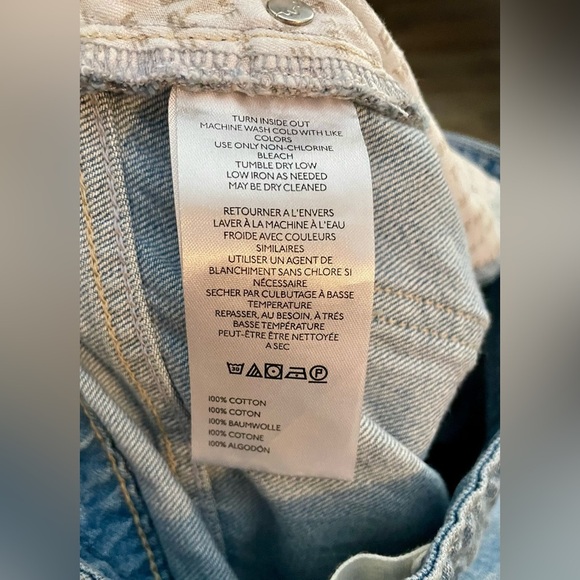 We The Free Jeans Flared Size 26 Flare Boho Free People Raw Hem Denim Blue - Picture 11 of 13